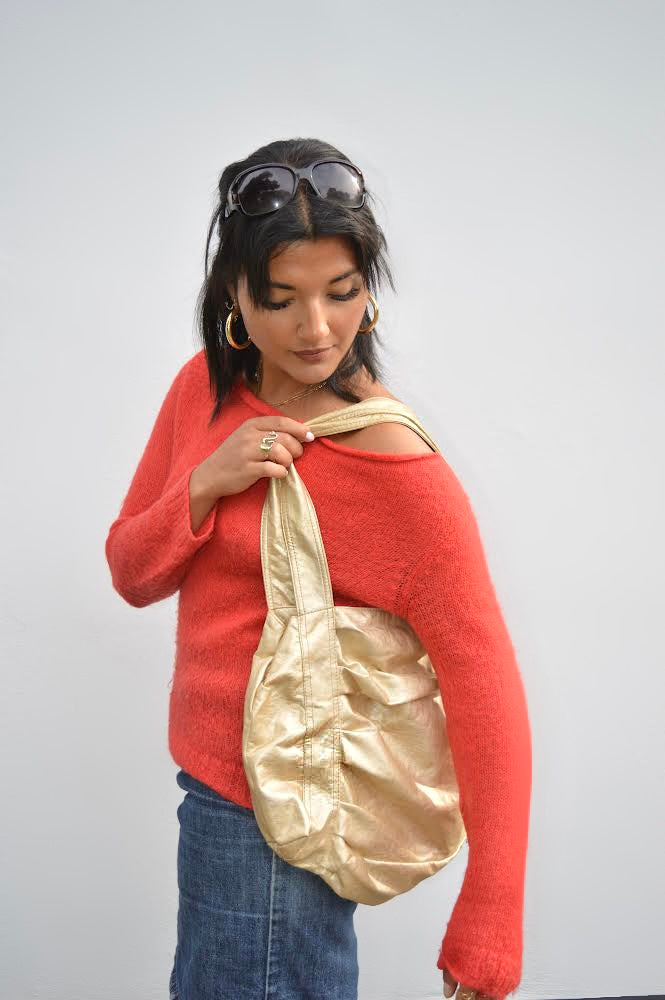 Shoulder bag Gold color