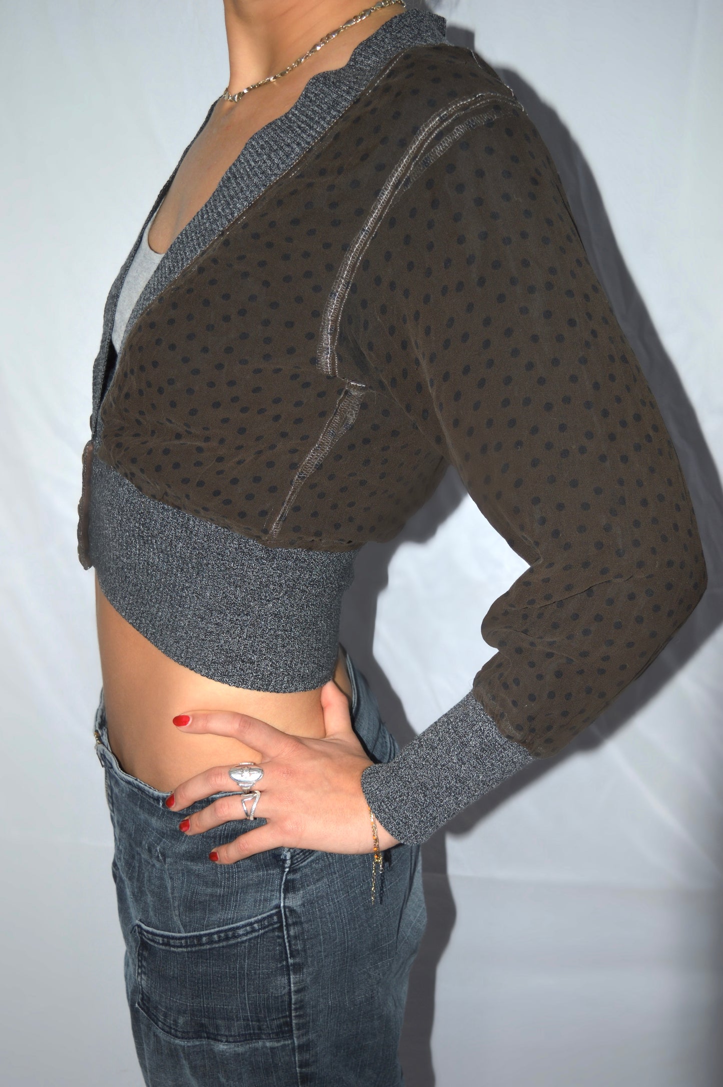 Cardigan detailed, S