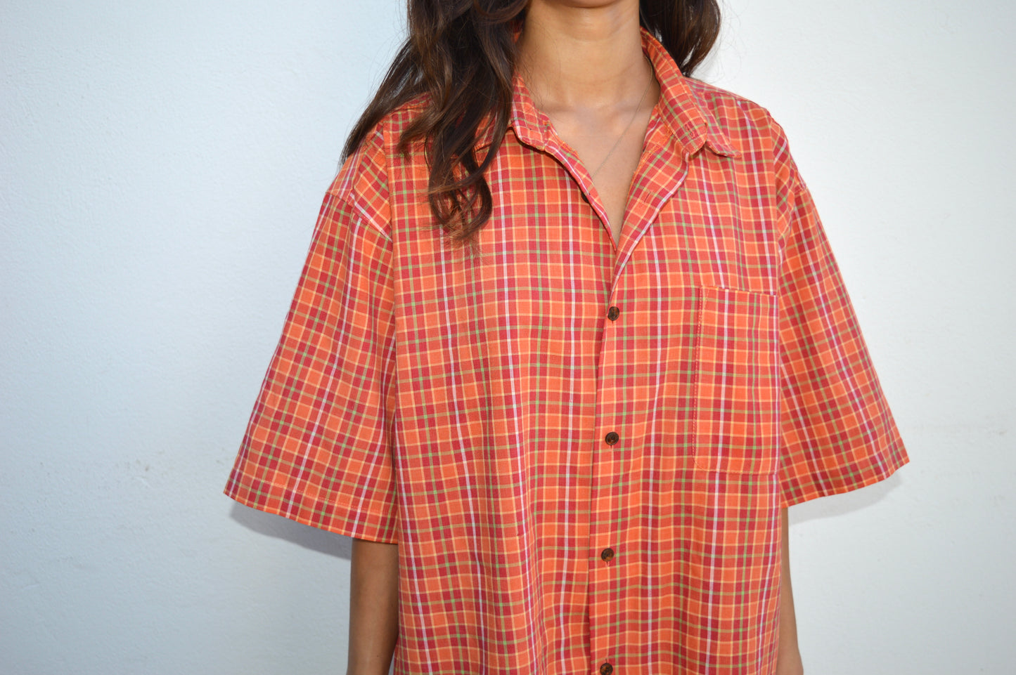 a. Oversized Button up, L