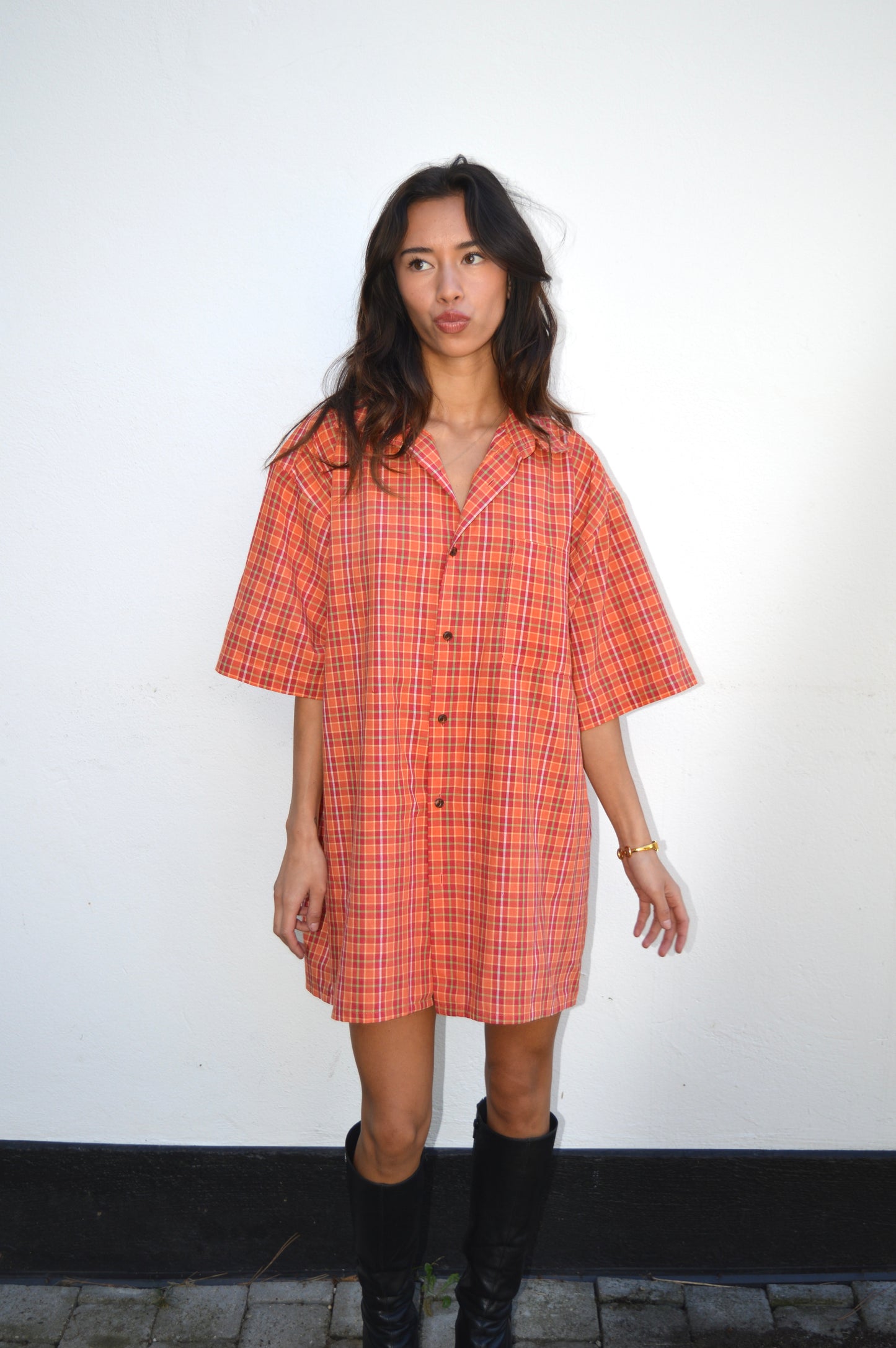 a. Oversized Button up, L