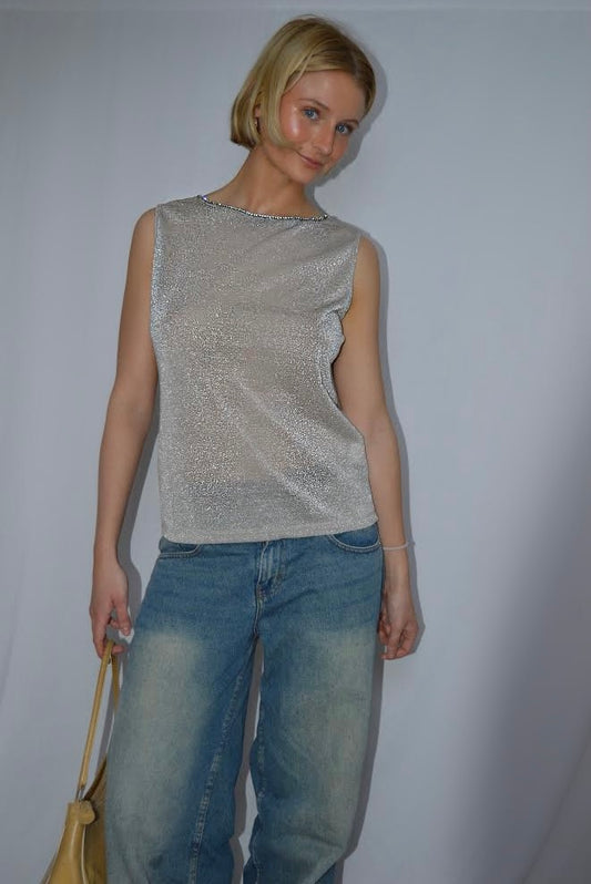 Shimmer top, M/L