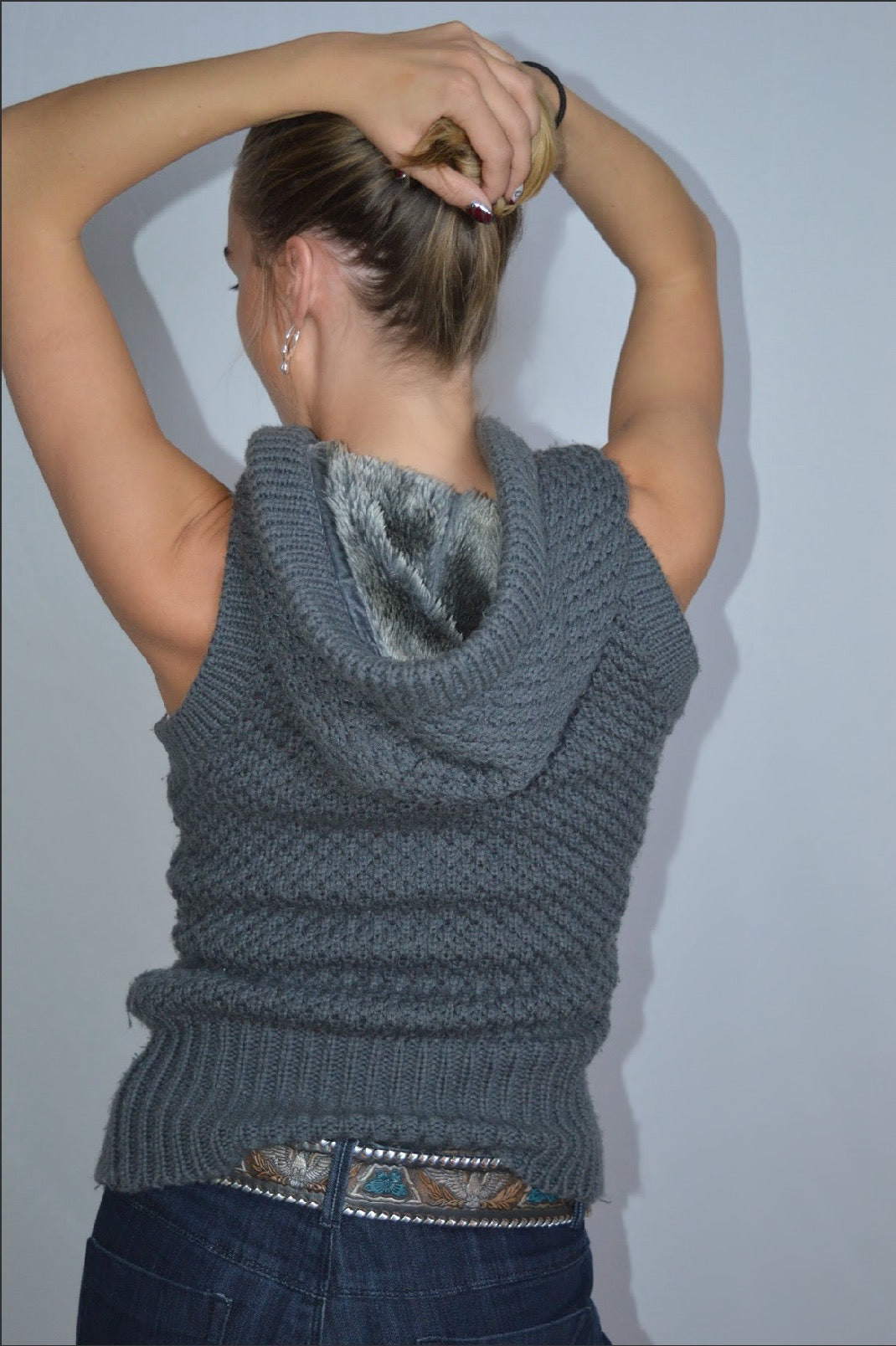 sweater-hoodie asymmetrical , M
