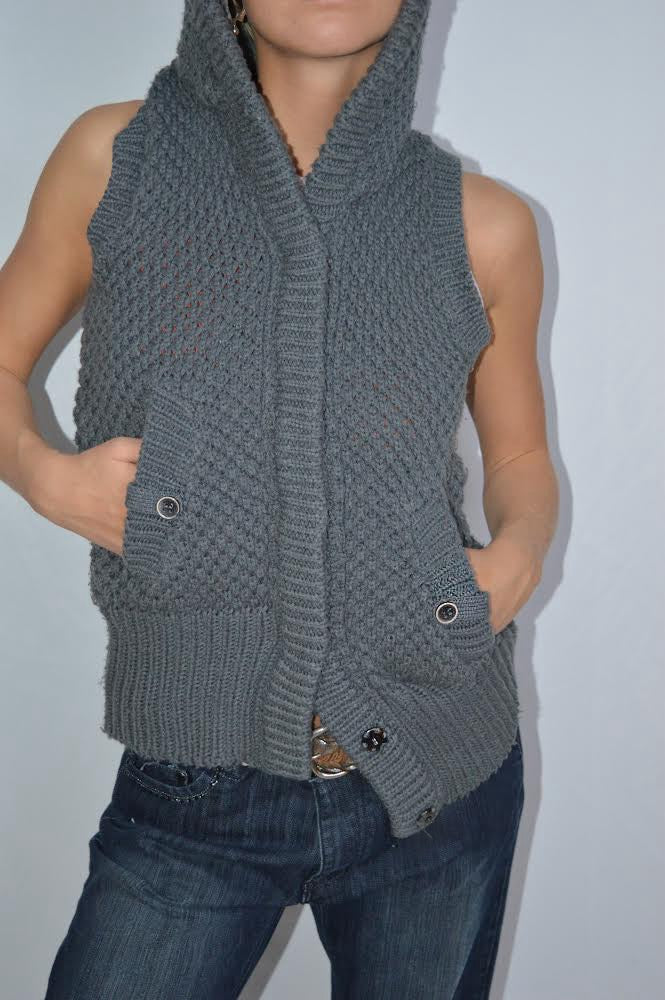 sweater-hoodie asymmetrical , M