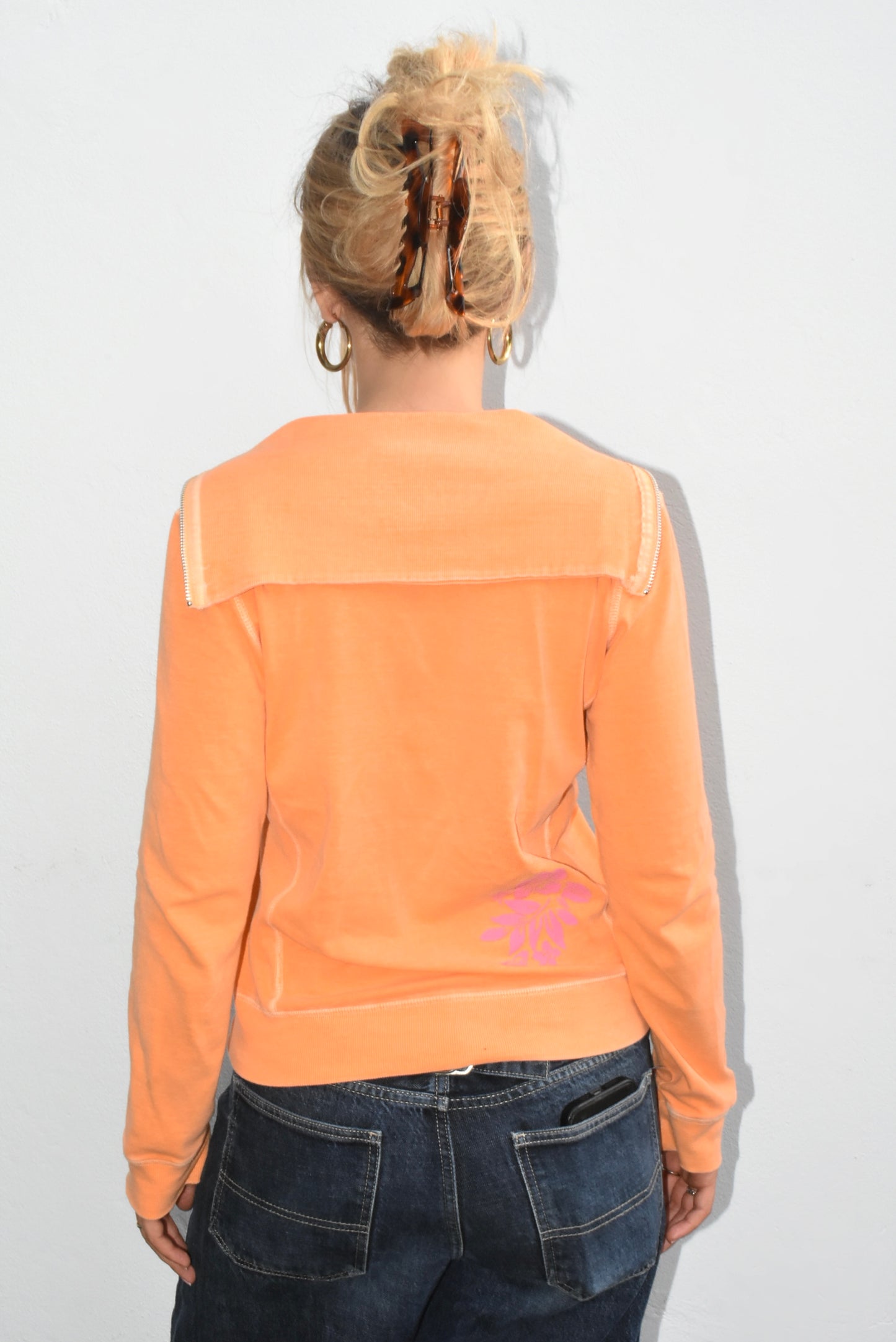 Roxy zip up orange, M/L