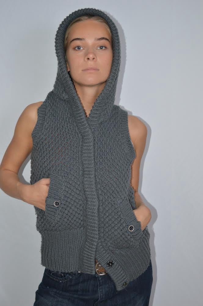 sweater-hoodie asymmetrical , M